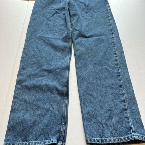 Eddie Bauer Men's Traditional Fit Faded Blue Jeans Size 35X32 - Picture 8 of 11